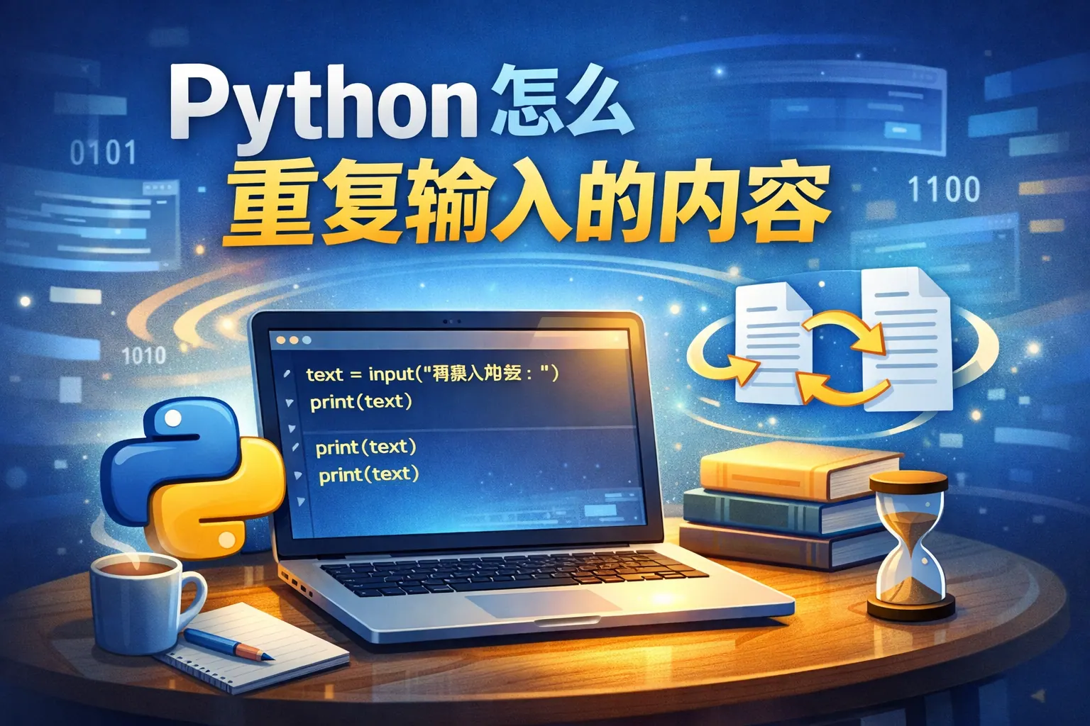 python怎么重复输入的内容