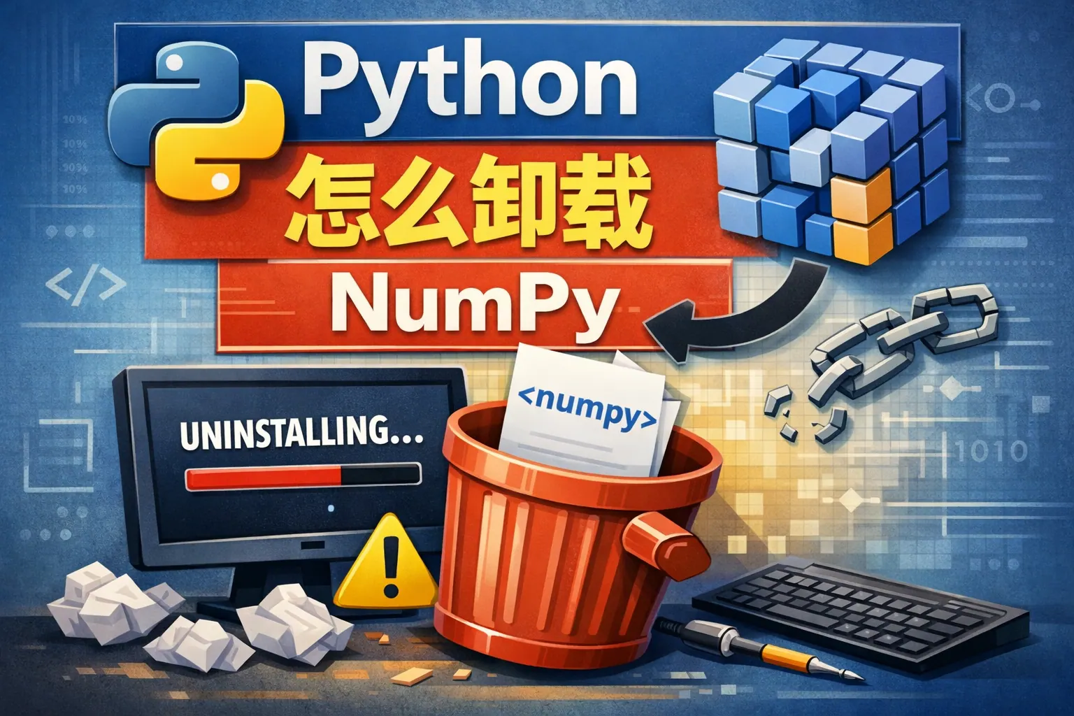 python怎么卸载numpy