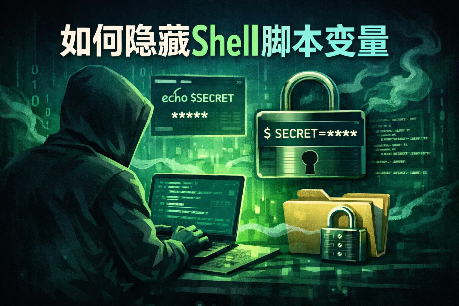 如何隐藏shell脚本变量