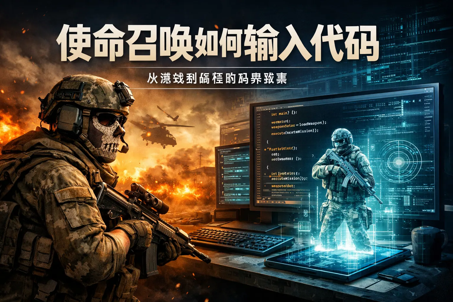 使命召唤如何输入代码