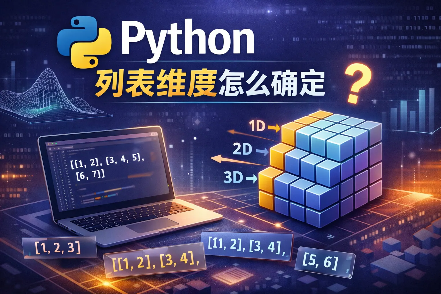 python列表维度怎么确定