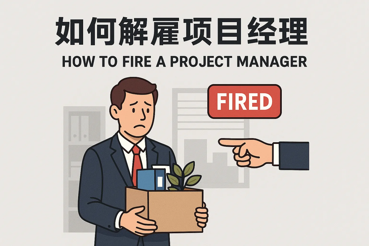 如何解雇项目经理工作