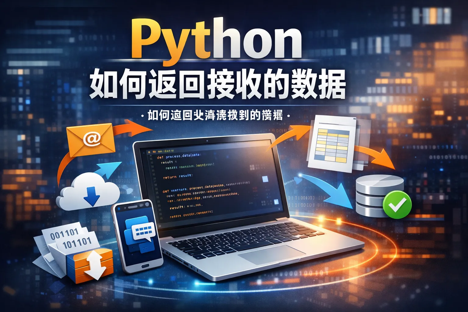 python如何返回接收的数据