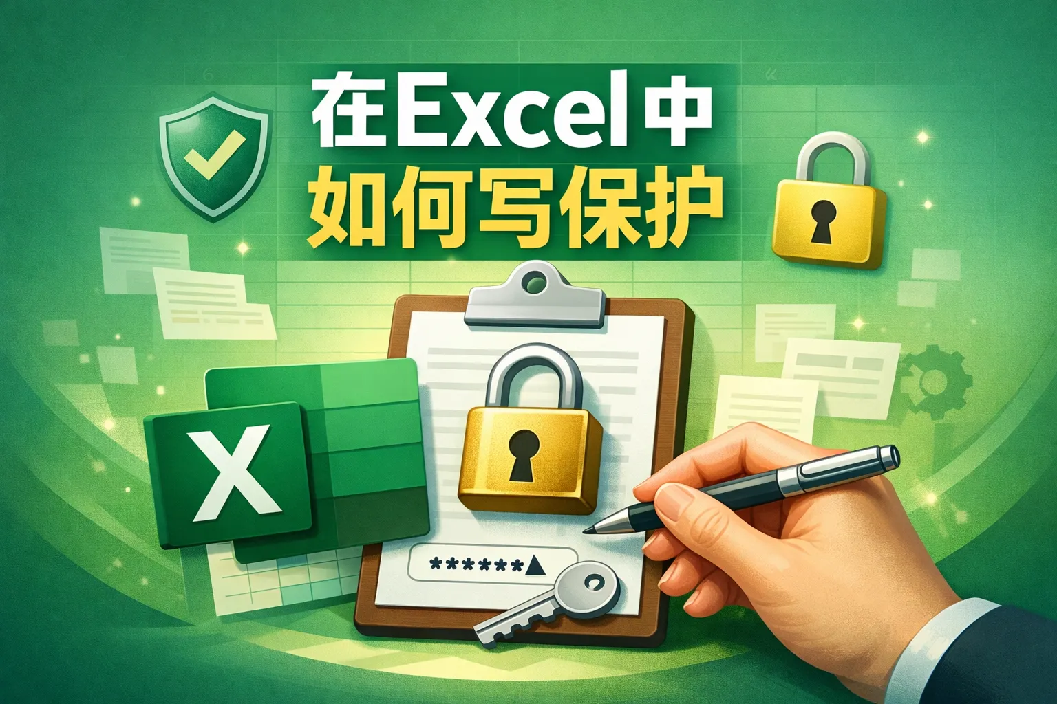 在excel中如何何写保护