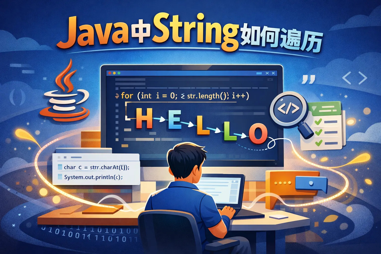 java中string如何遍历