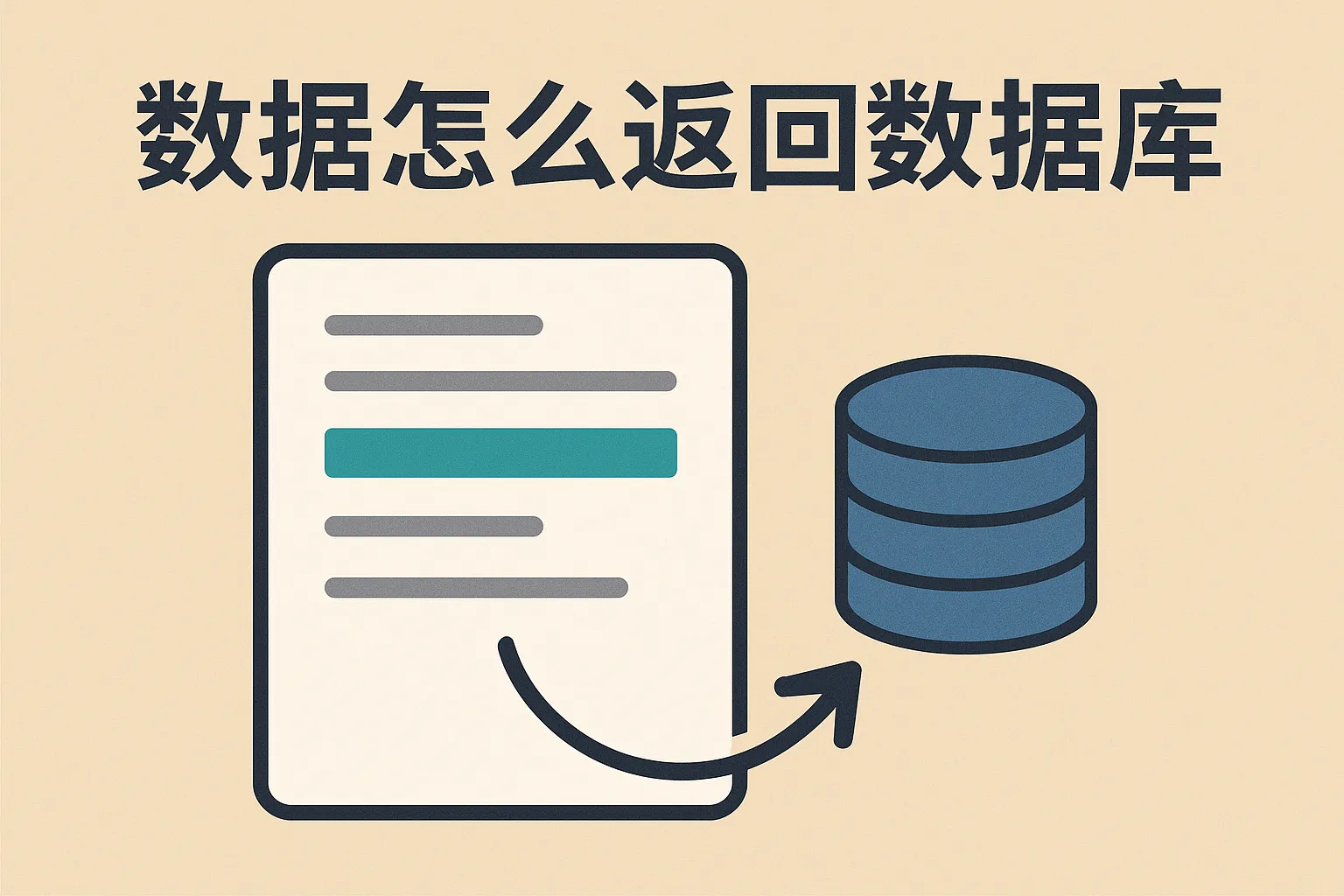 数据怎么返回数据库