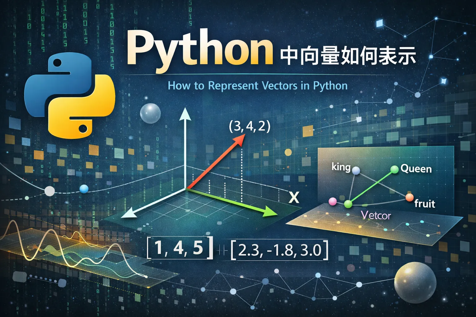python 中向量如何表示