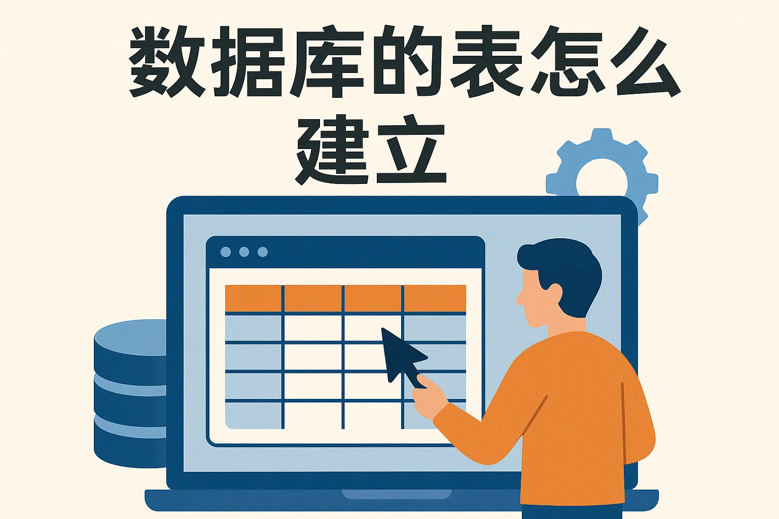 数据库的表怎么建立