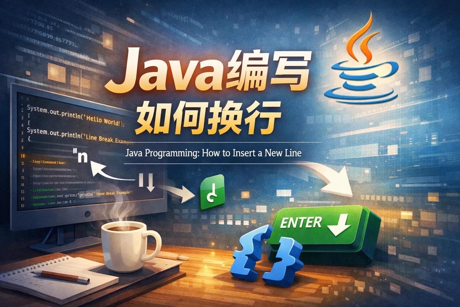 java编写如何换行