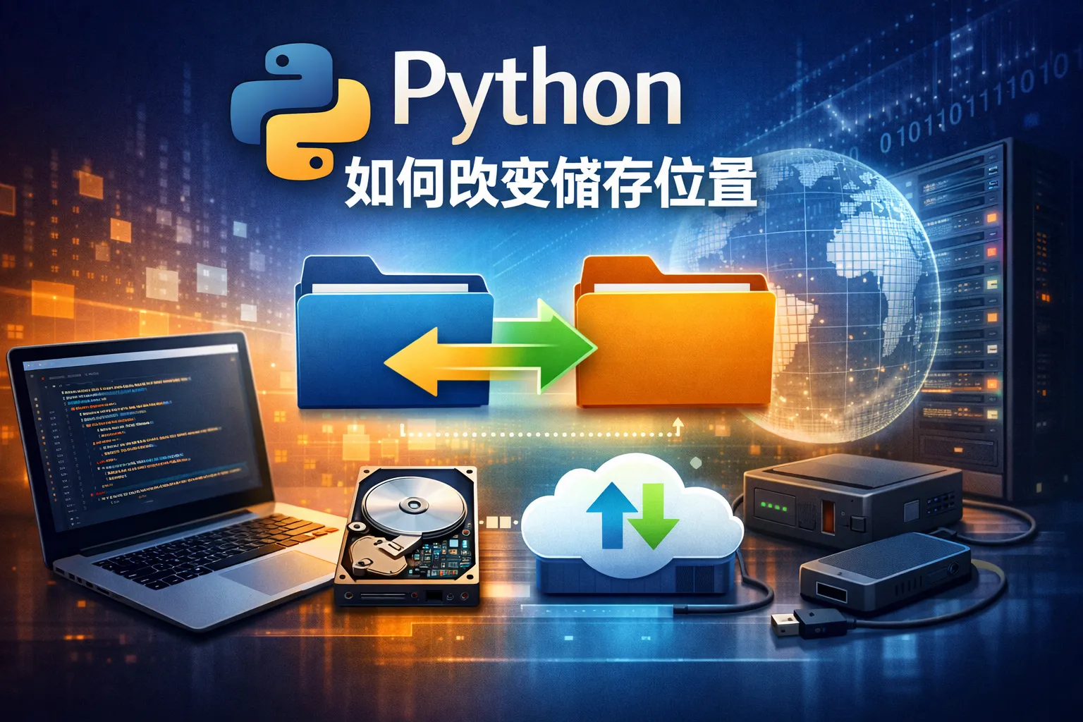 python如何改变储存位置