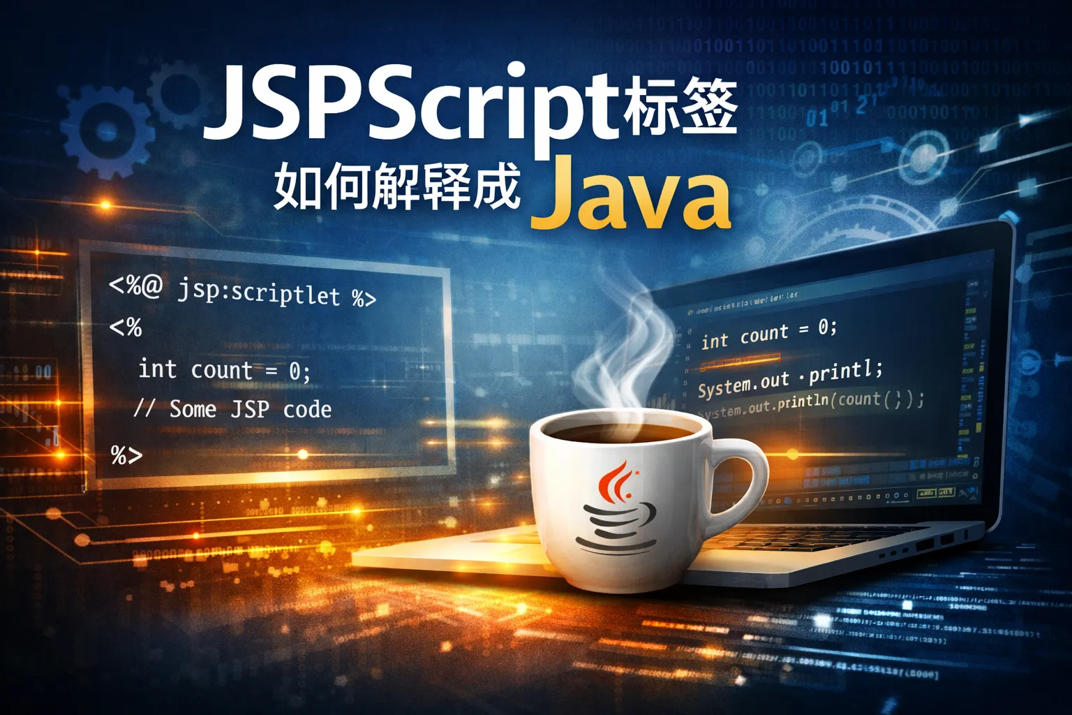 jspscript标签如何解释成java
