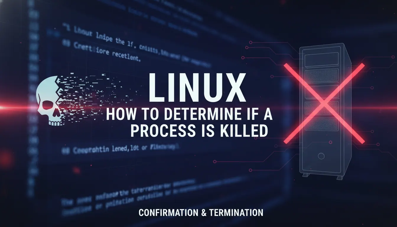 Linux如何确定进程kill掉了