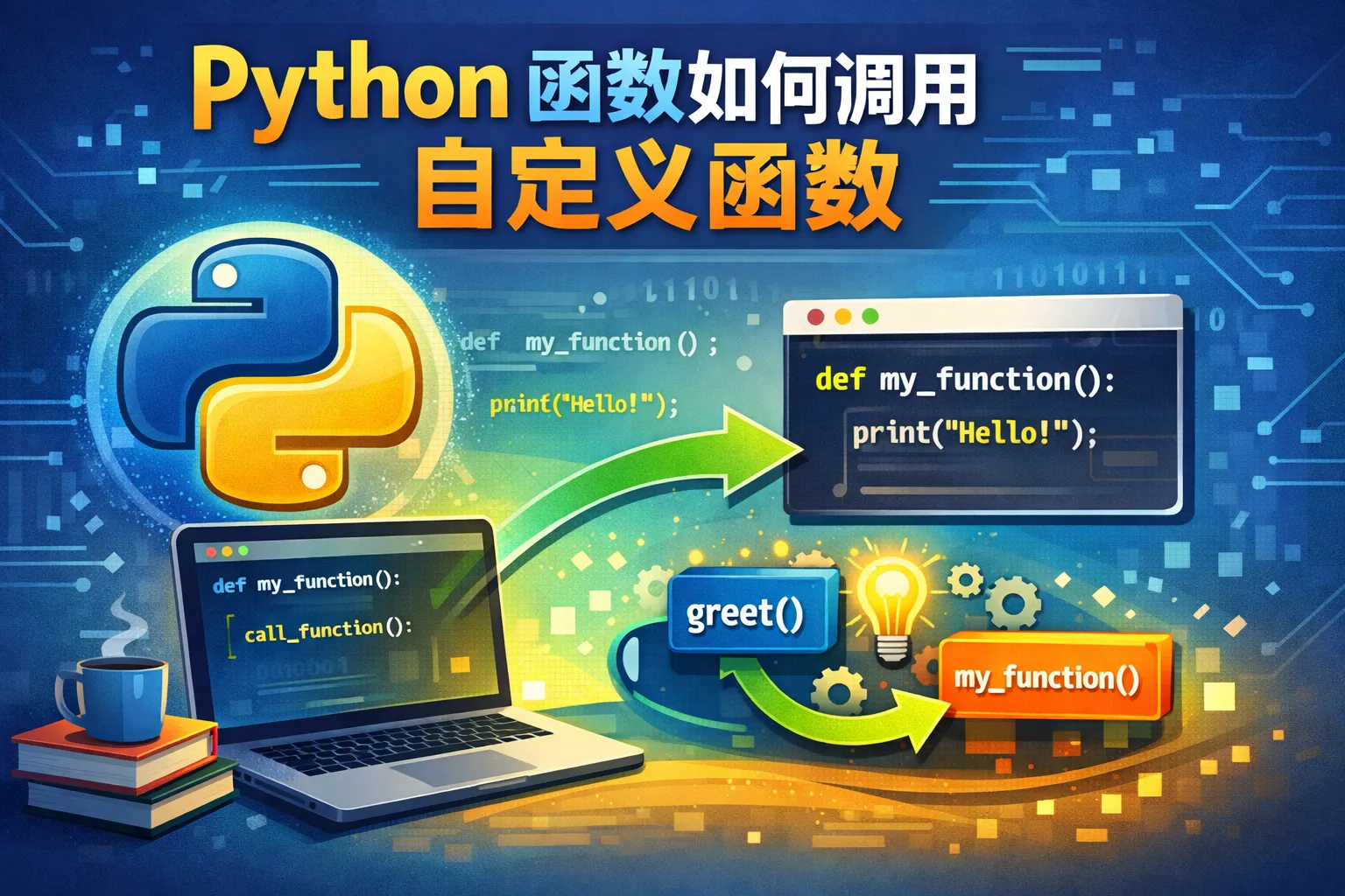 python 函数如何调用自定义函数