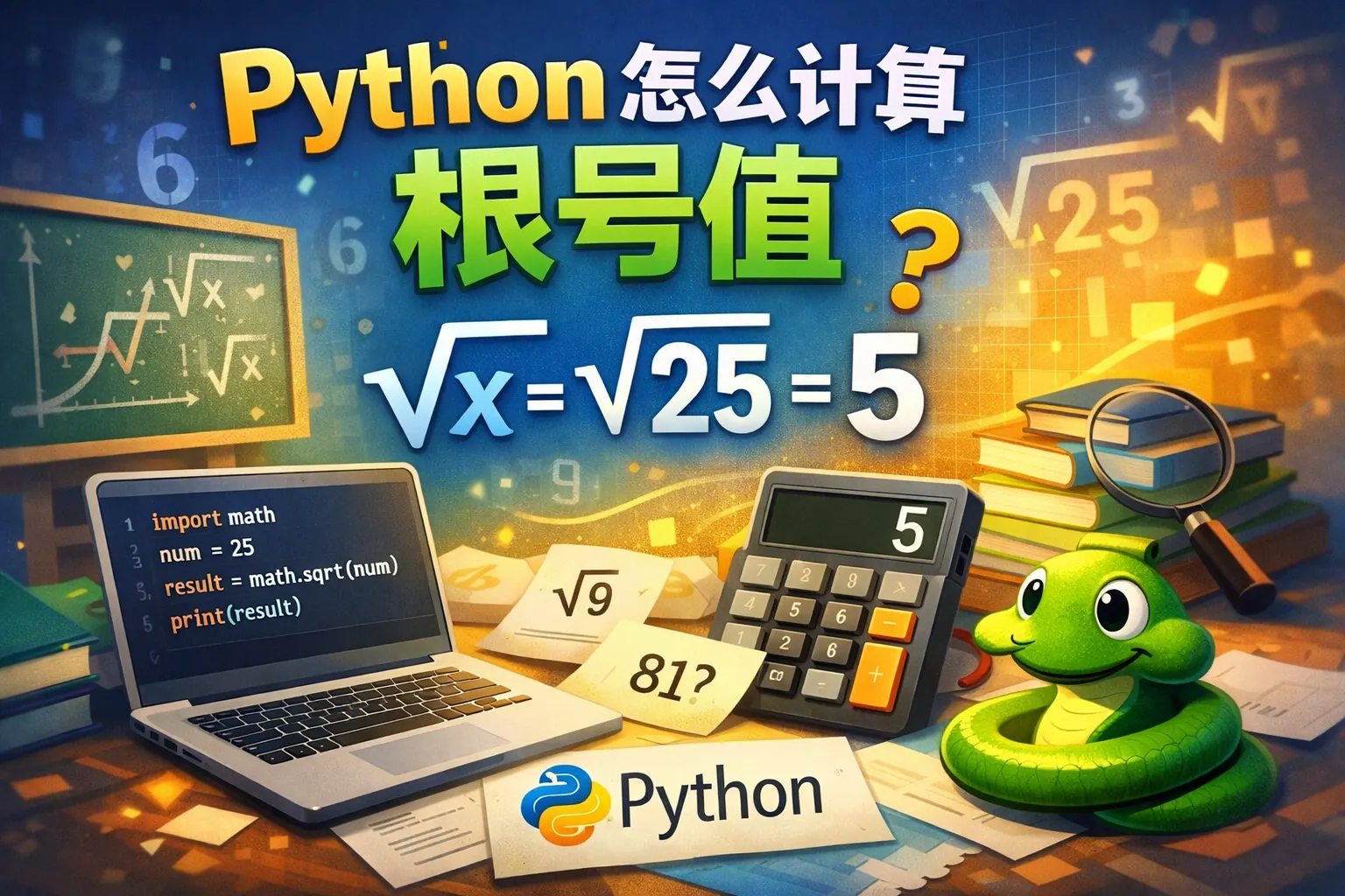 python怎么计算根号值