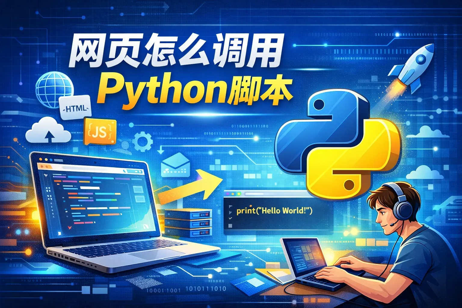 网页怎么调用python脚本