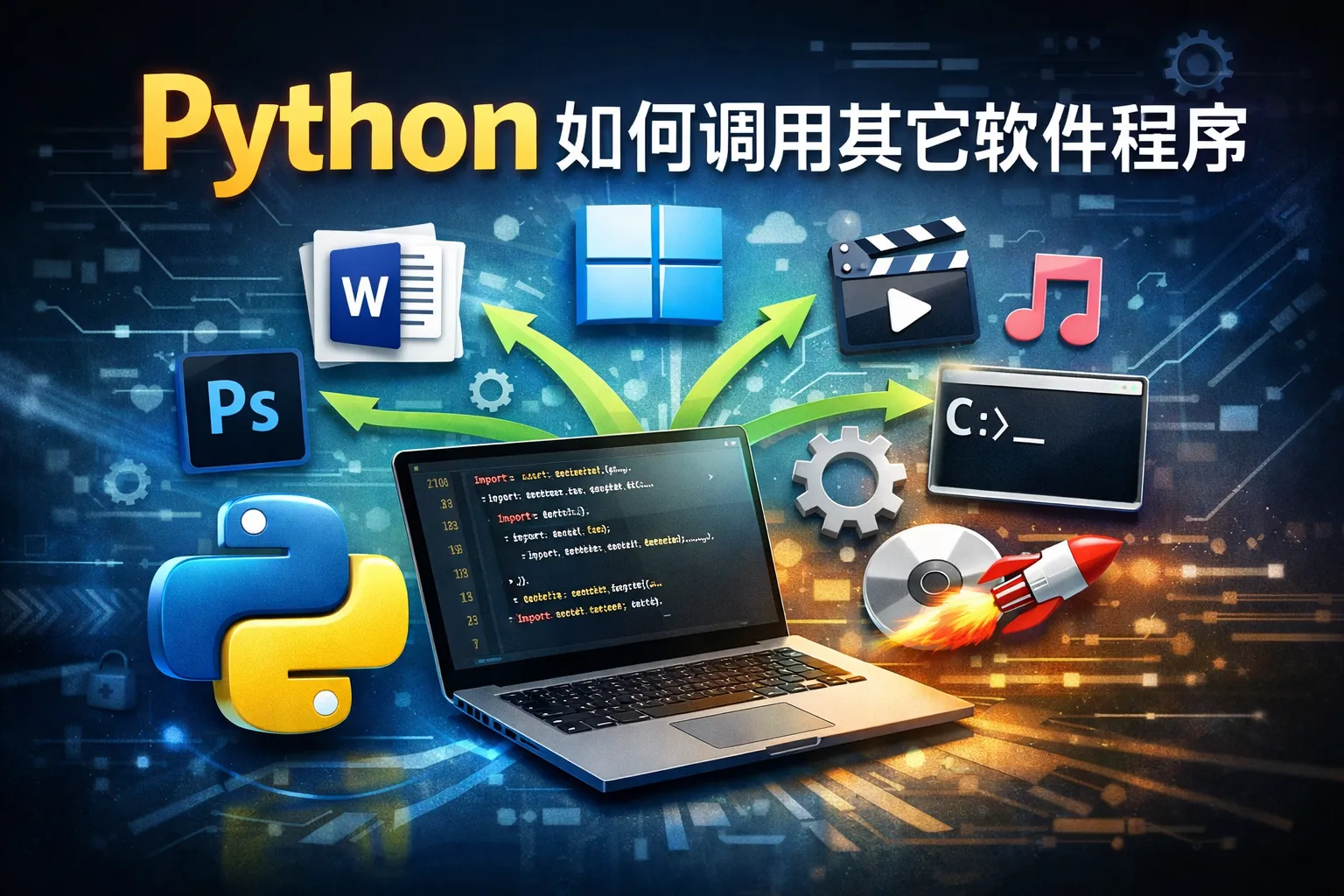 python如何调用其它软件程序