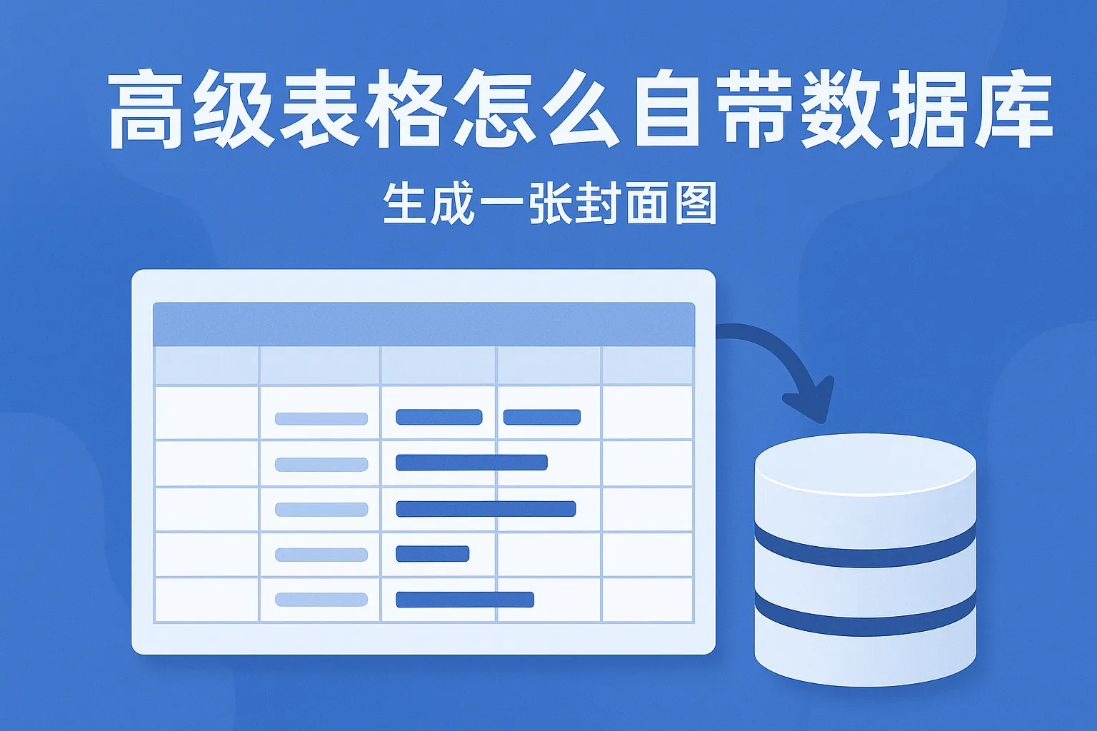 高级表格怎么自带数据库