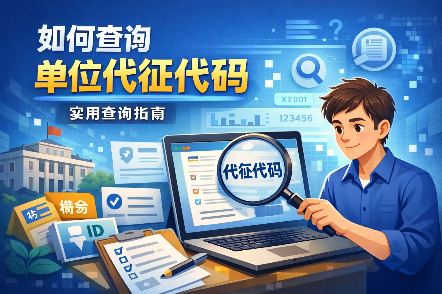 如何查询单位代征代码