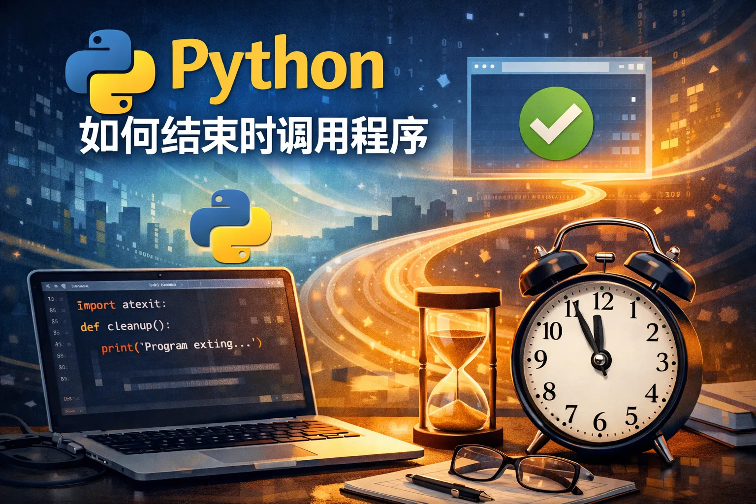 python如何结束时调用程序