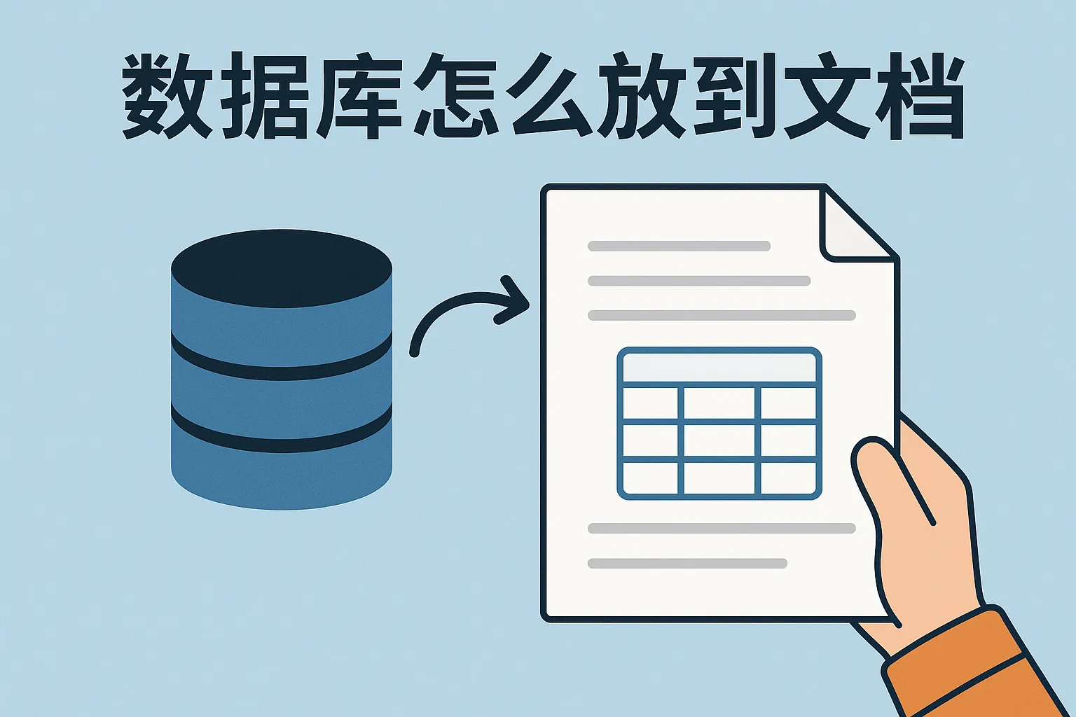 数据库怎么放到文档中