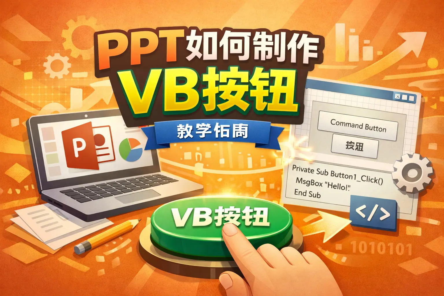 ppt如何制作vb按钮