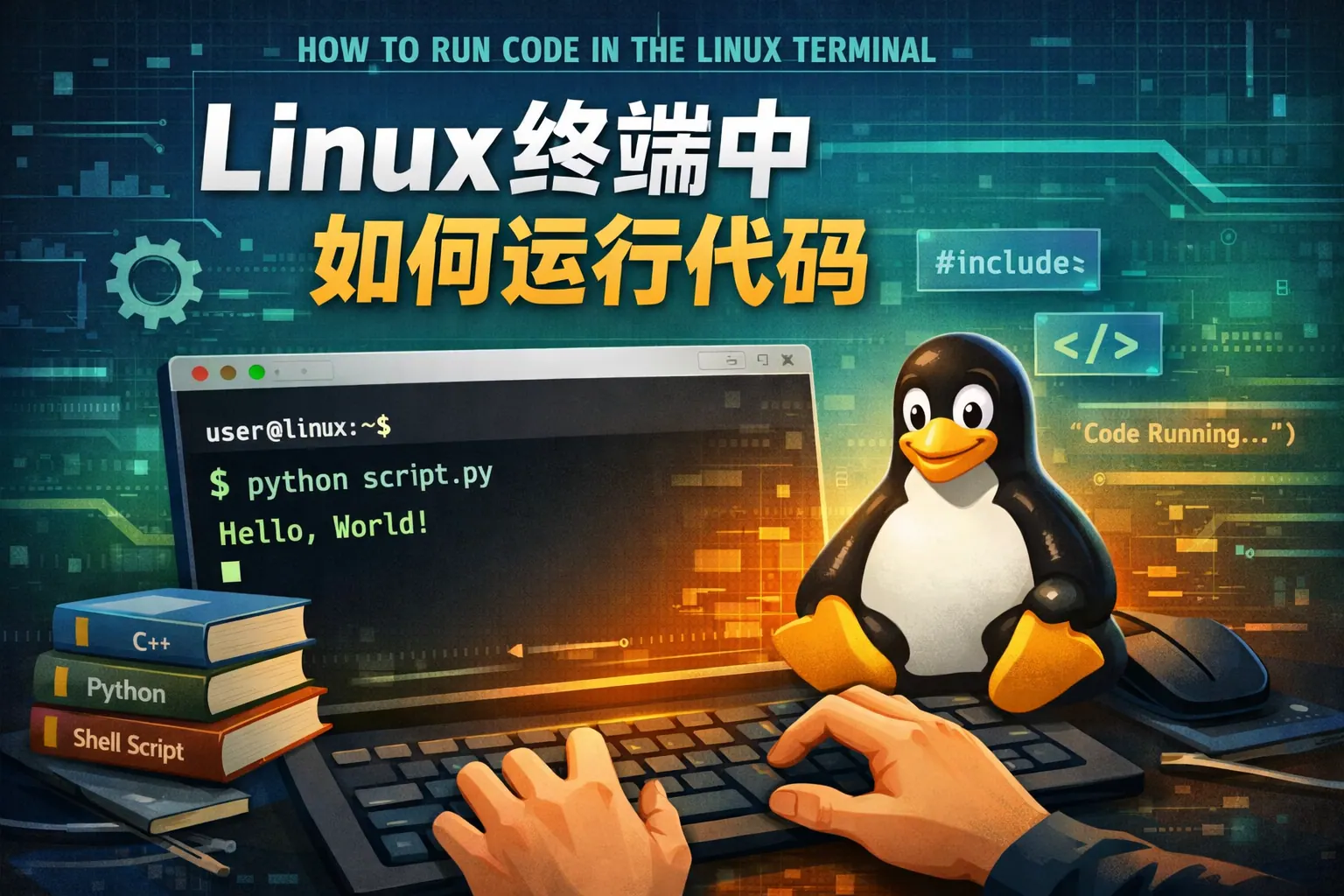 linux终端中如何运行代码