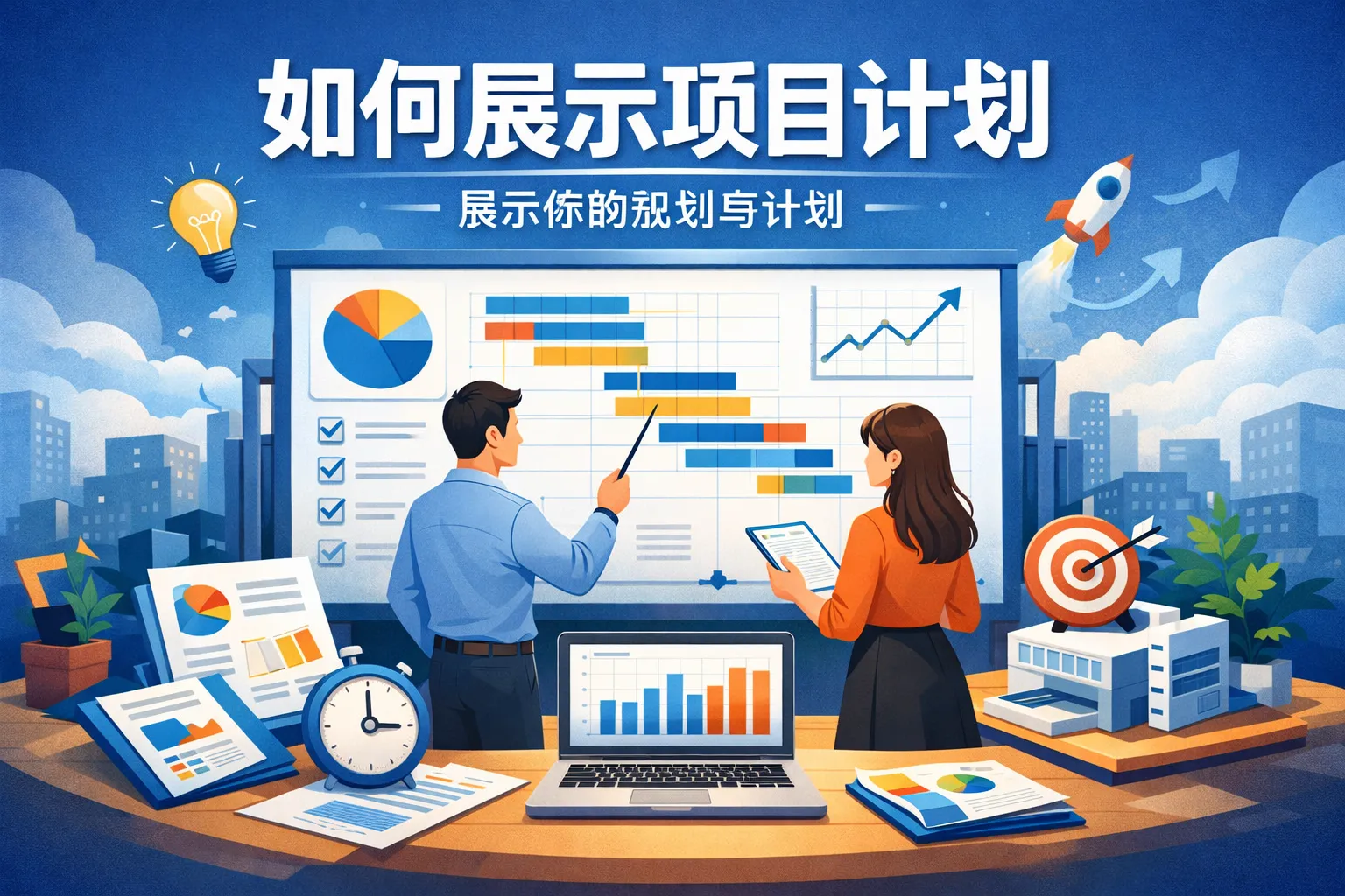 如何展示项目计划