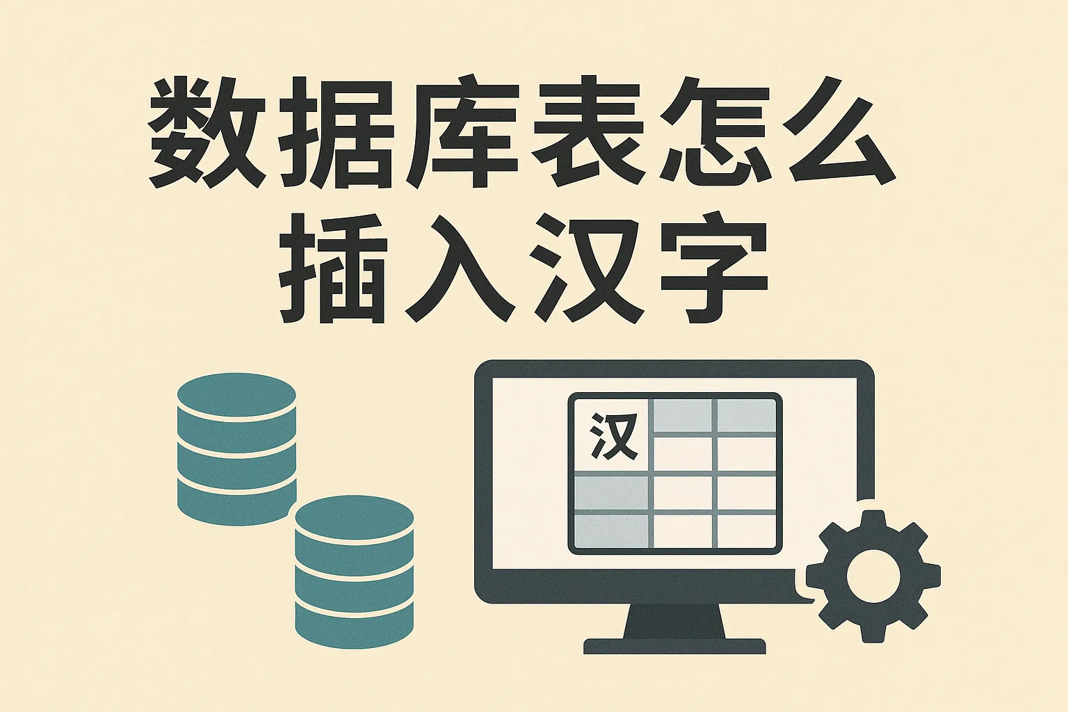 数据库表怎么插入汉字
