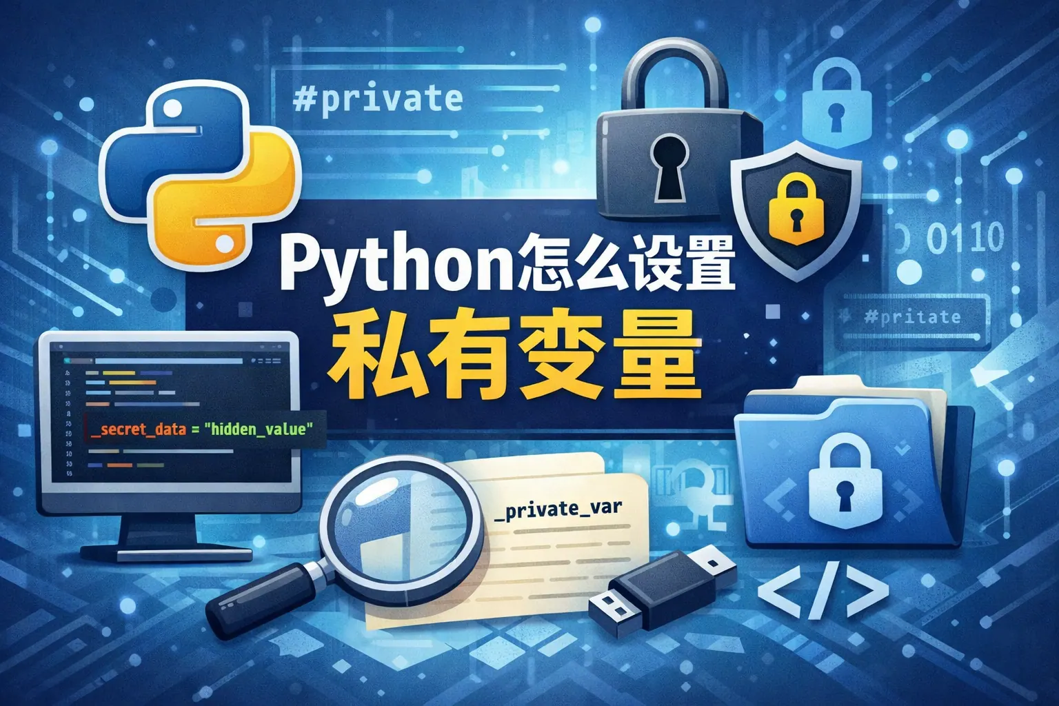 python怎么设置私有变量