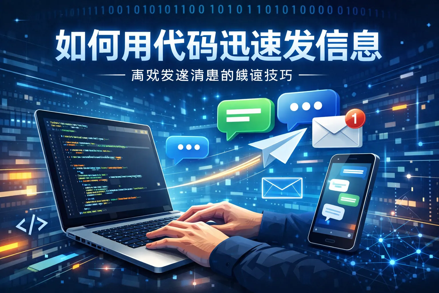 如何用代码迅速发信息