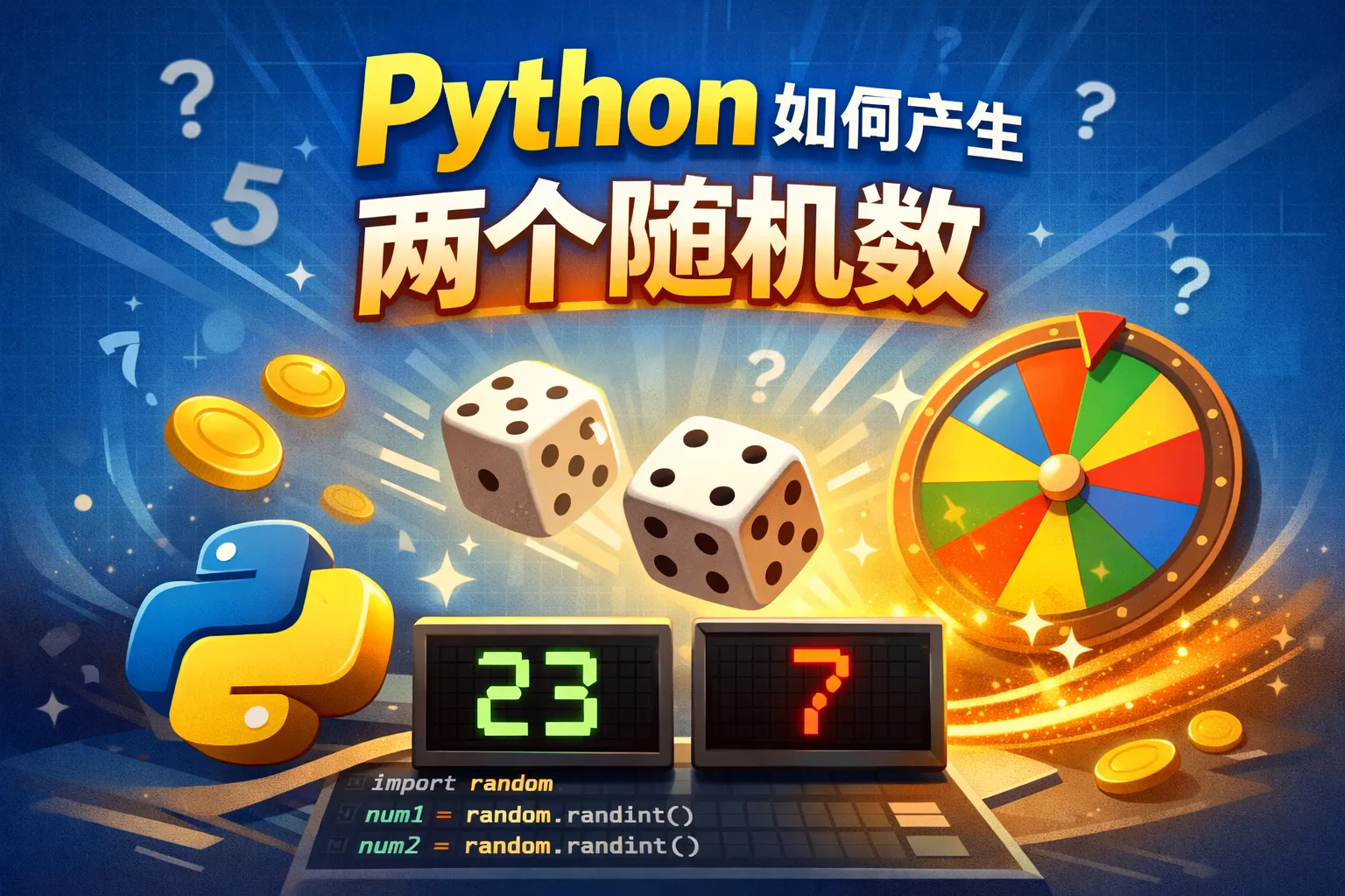 python如何产生两个随机数
