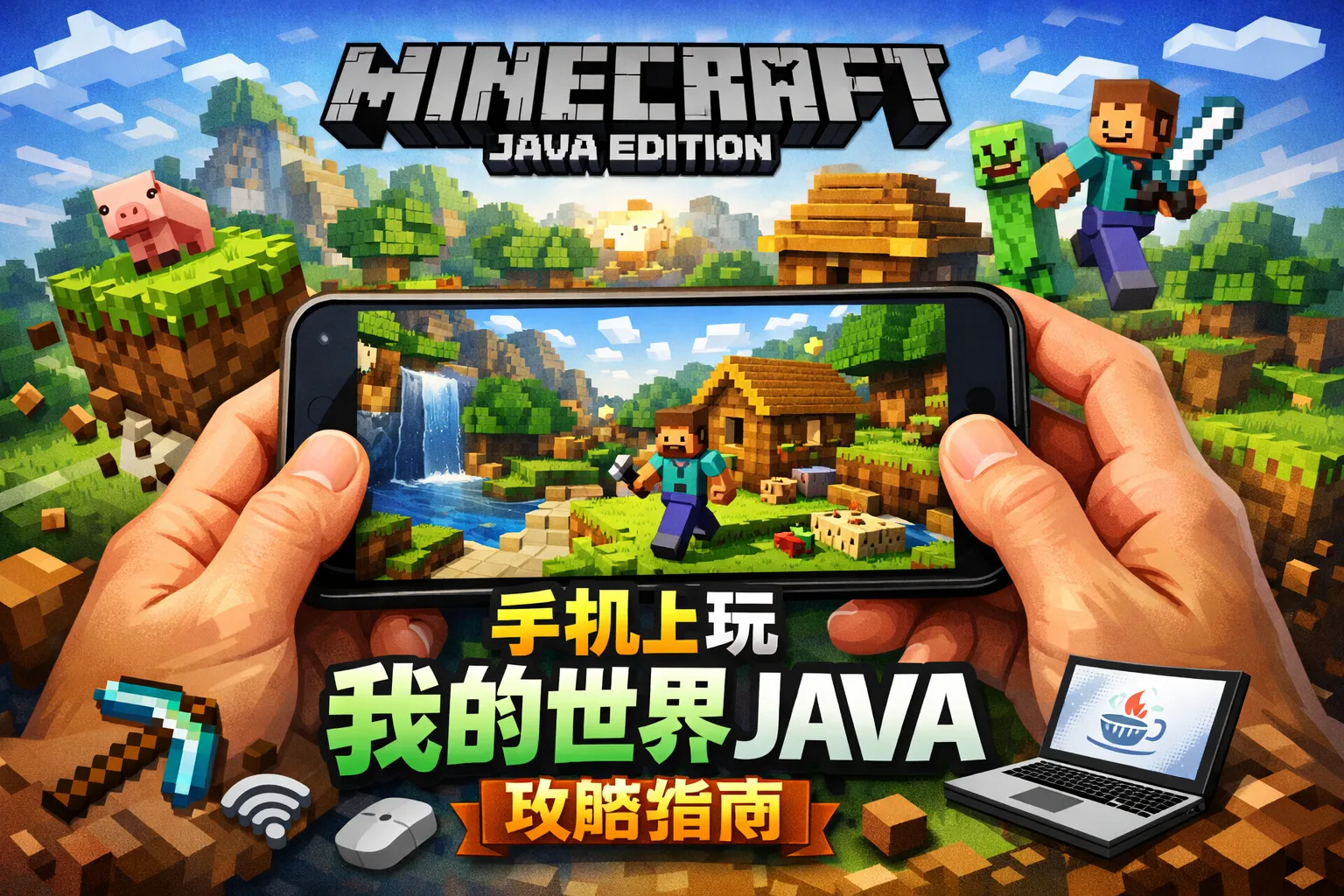 手机上面如何玩我的世界java