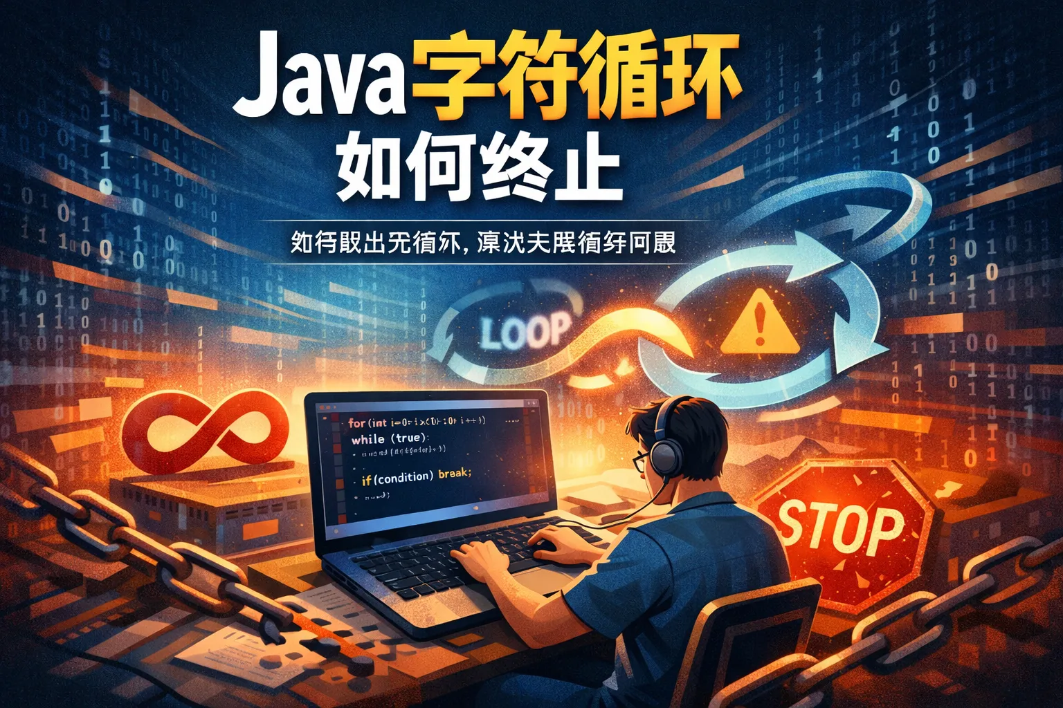 java字符串循环如何终止