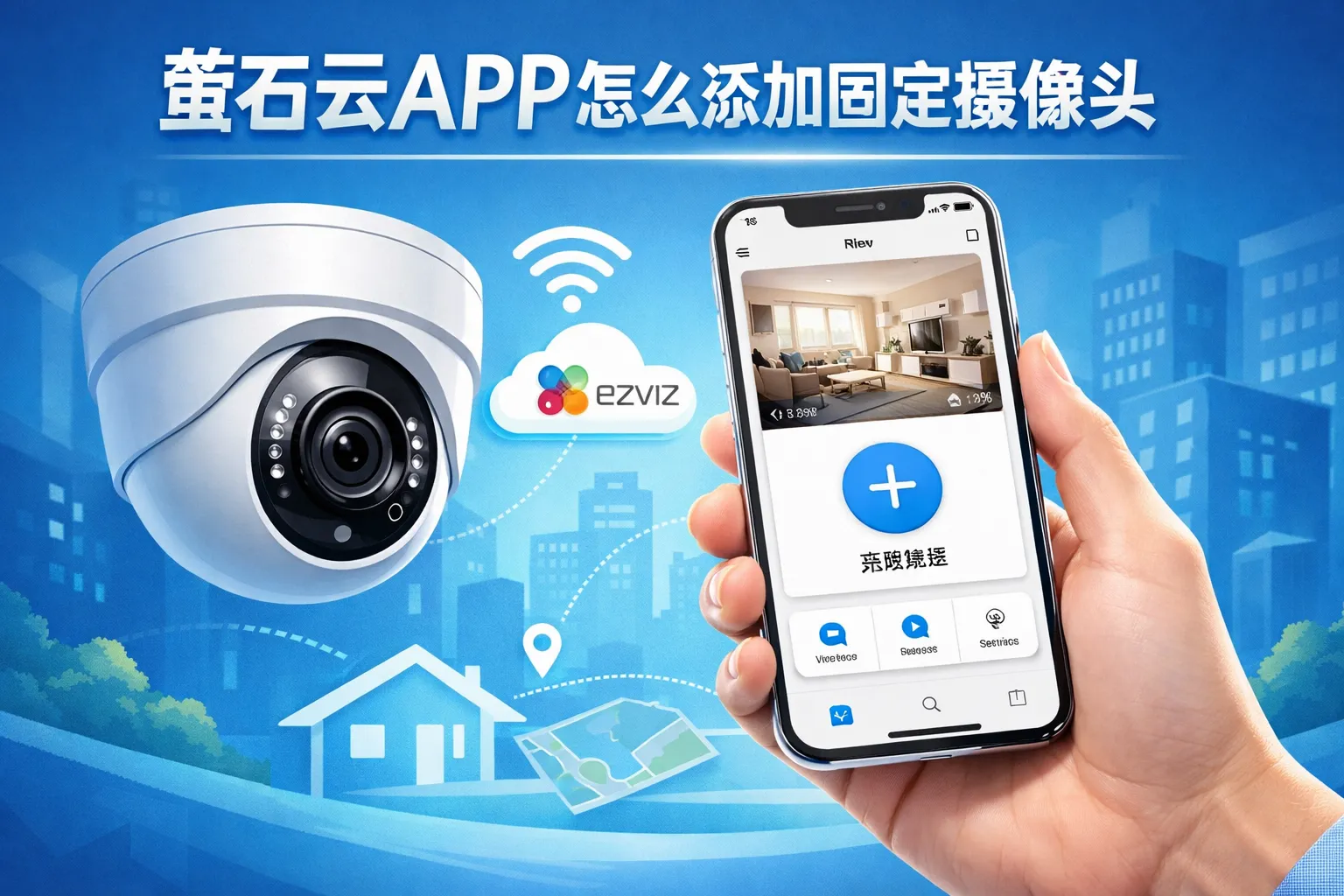 萤石云app怎么添加固定摄像头