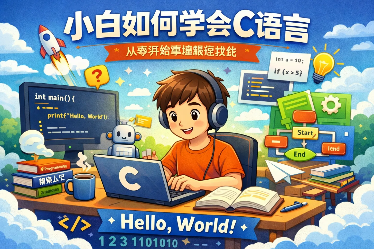 小白如何学会c语言