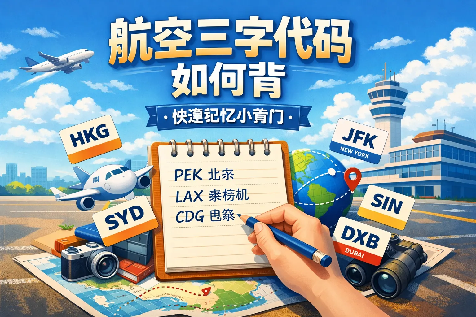 航空三字代码如何背