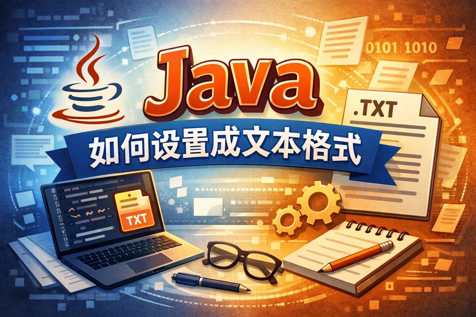 java如何设置成文本格式
