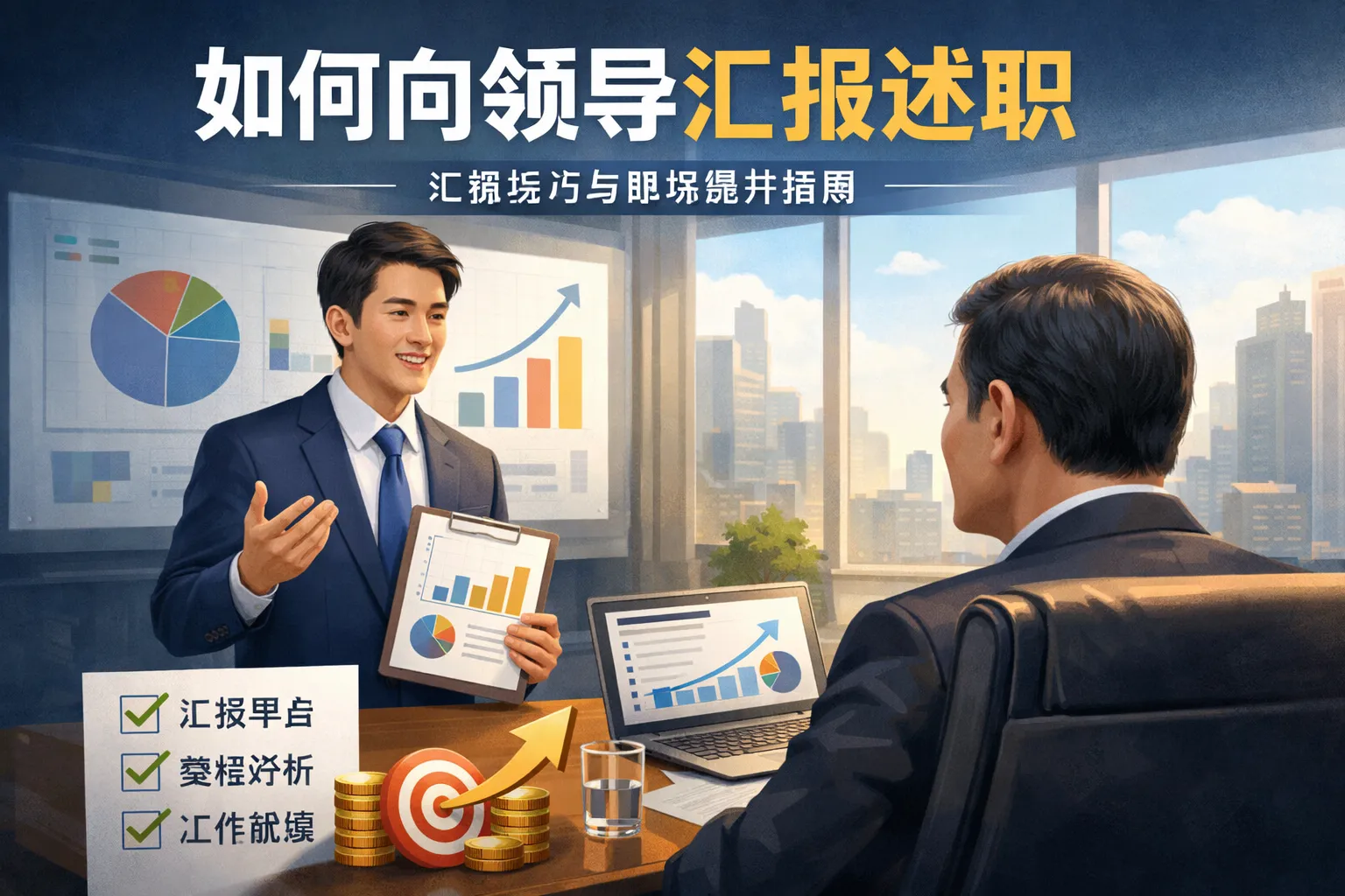 如何向领导汇报述职