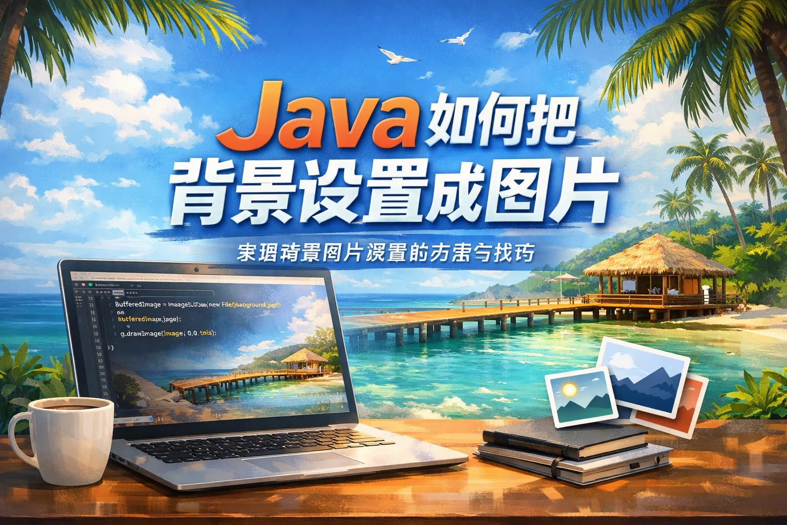 java如何把背景设置成图片