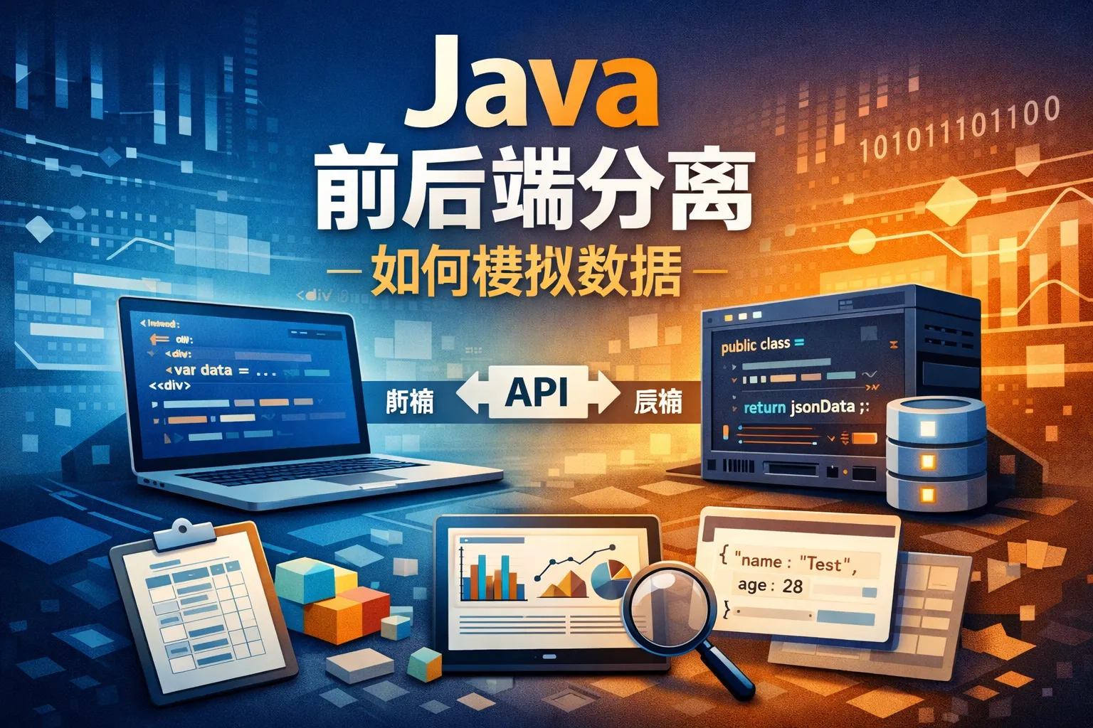 java前后端分离如何模拟数据