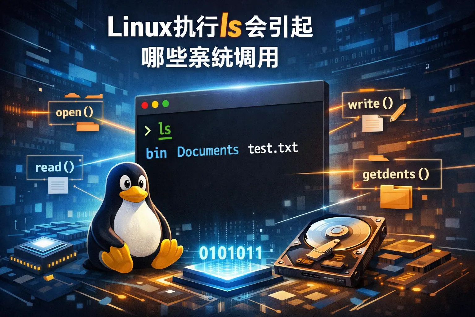 linux执行ls会引起哪些系统调用