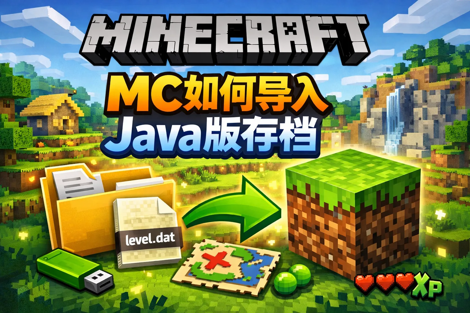 mc如何导入java版存档