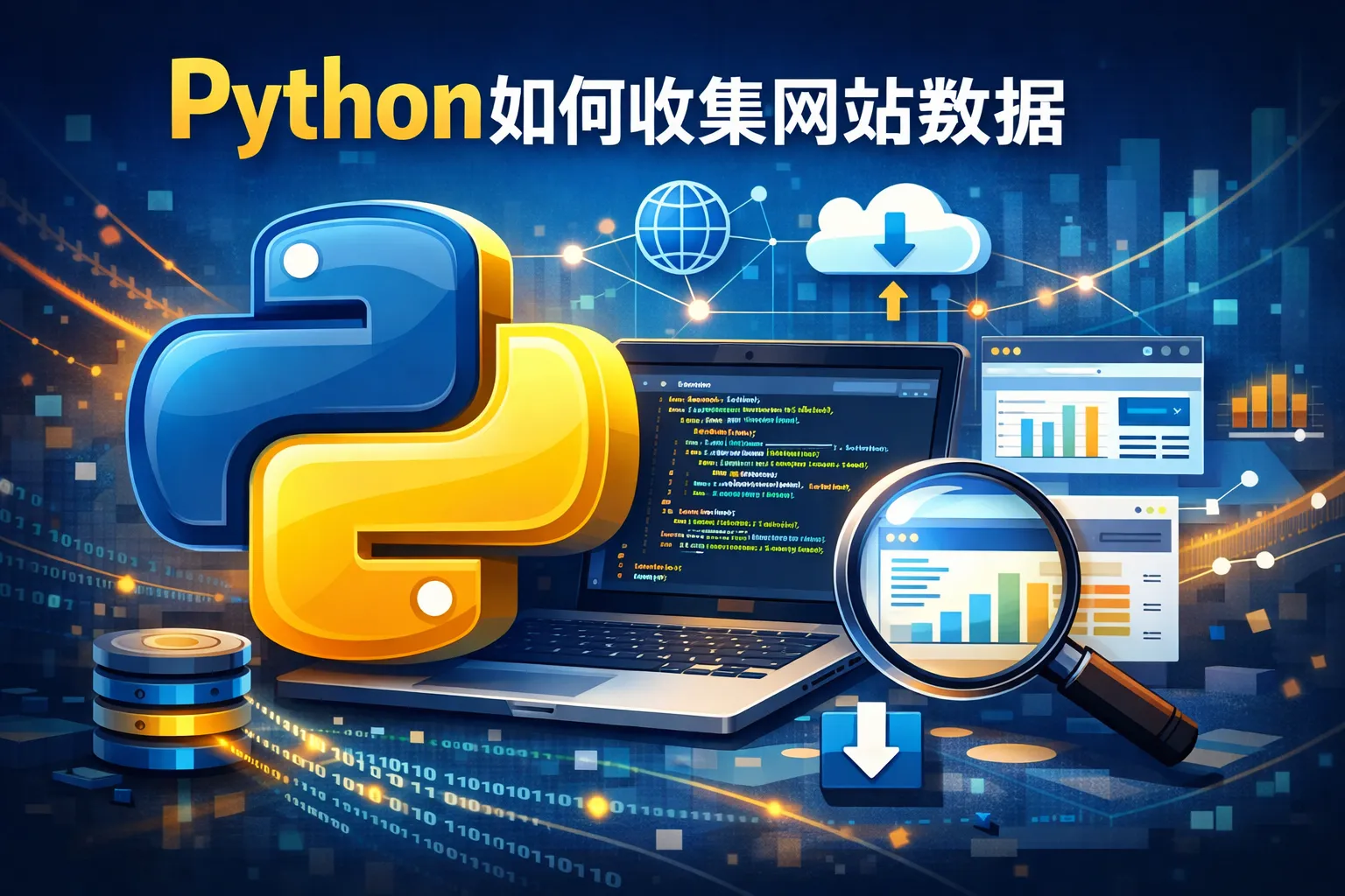 python如何收集网站数据