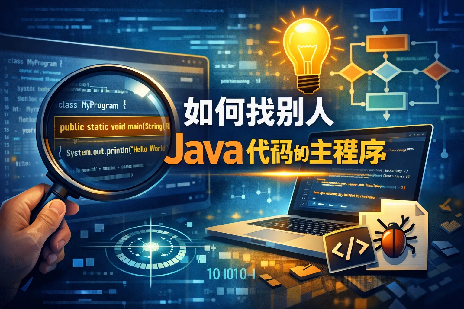 如何找别人java代码的主程序