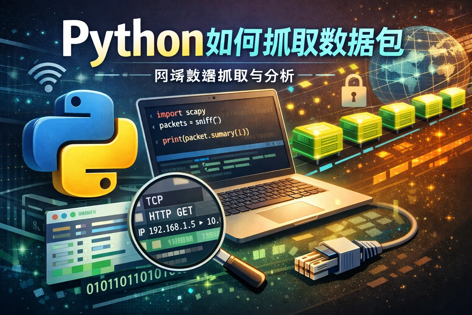 python如何抓取数据包