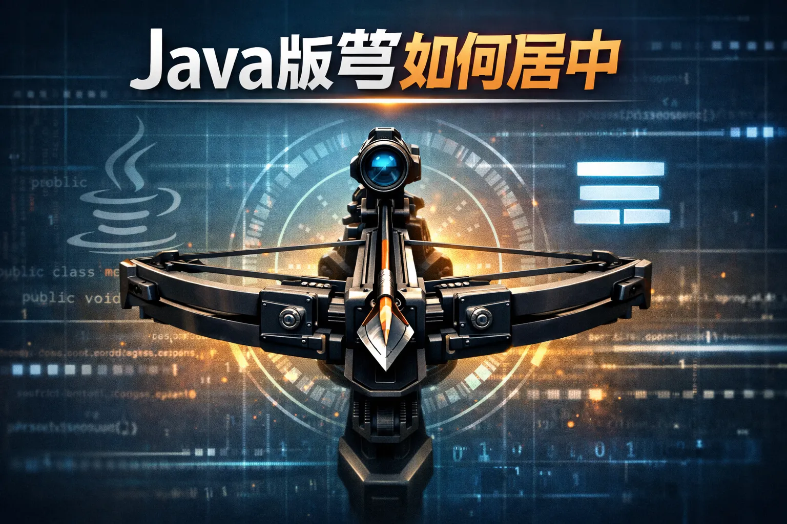 java版弩如何居中