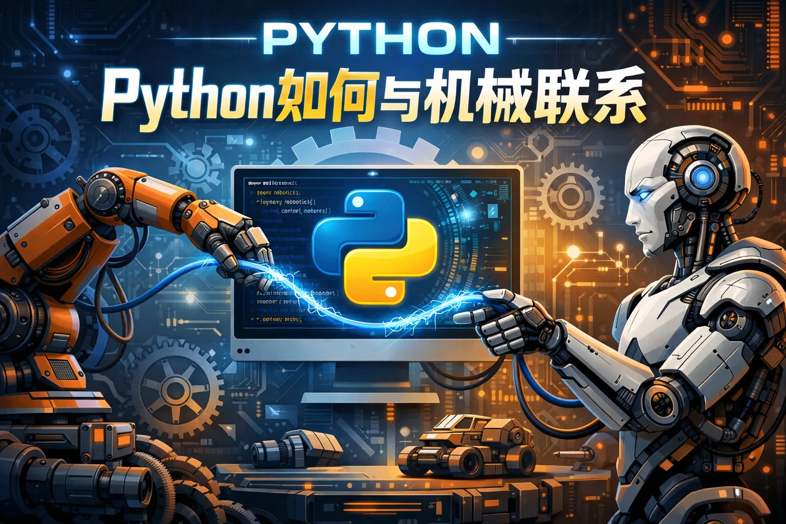 python如何与机械联系