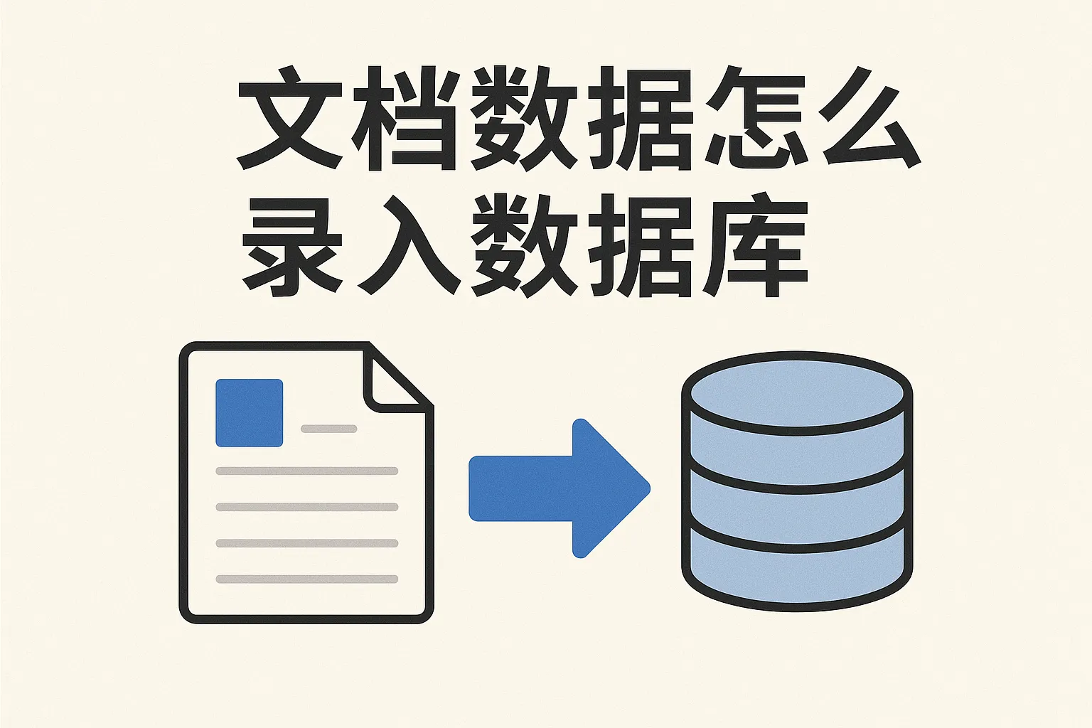 文档数据怎么录入数据库
