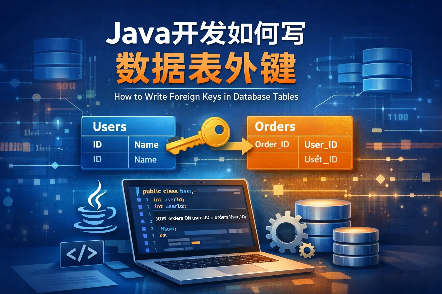 java开发如何写数据表外键
