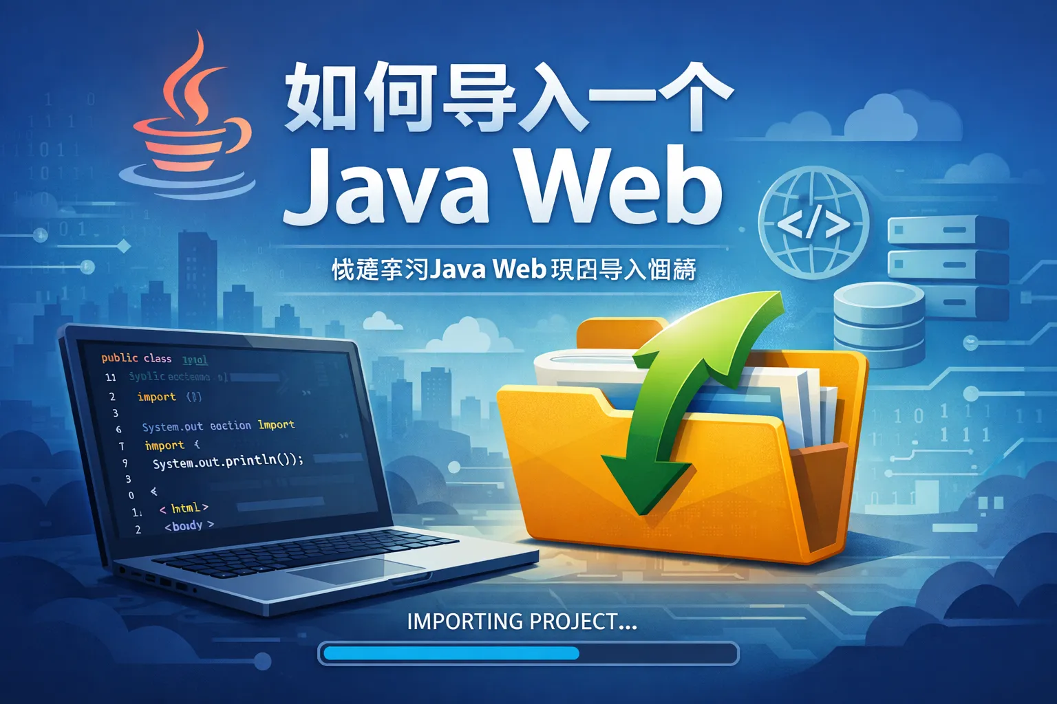 如何导入一个java web